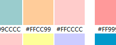 配色表、颜色搭配